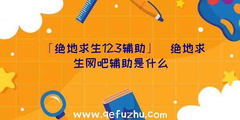 「绝地求生123辅助」|绝地求生网吧辅助是什么